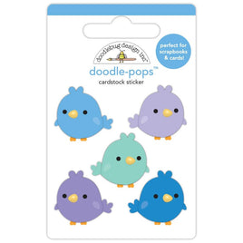 Sweet Snowbirds - Doodlebug Doodle-Pops 3D Sticker