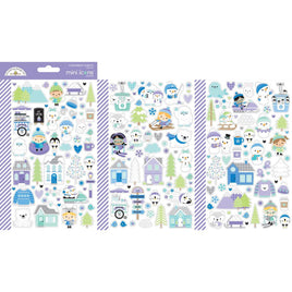 Snow Much Fun - Doodlebug Mini Icons Stickers 3/Sheets