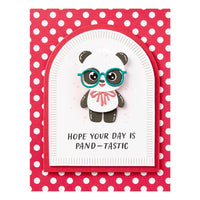 Dancin' Birthday Panda - Spellbinders Etched Dies From The Monster Birthday Collection