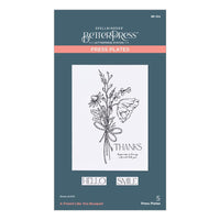 A Friend Like You Bouquet - Spellbinders BetterPress Press Plate From The Pressed Posies
