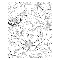 Cosmos Backdrop - Spellbinders BetterPress Press Plate From The Pressed Posies