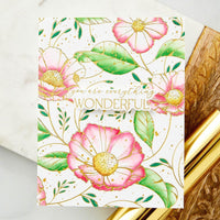 Cosmos Backdrop - Spellbinders BetterPress Press Plate From The Pressed Posies