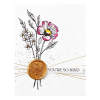 Sealed Florals -Spellbinders BetterPress Press Plate From The Pressed Posies