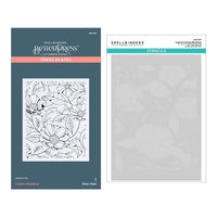 Cosmos Backdrop - Spellbinders BetterPress And Stencil Bundle From The Pressed