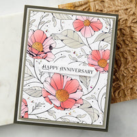 Cosmos Backdrop - Spellbinders BetterPress And Stencil Bundle From The Pressed