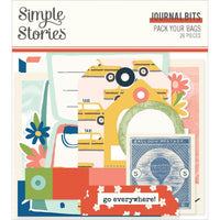 Journal - Pack Your Bags Bits & Pieces Die-Cuts 26/Pkg