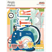 Big - Pack Your Bags Bits & Pieces Die-Cuts 19/Pkg