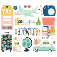 Big - Pack Your Bags Bits & Pieces Die-Cuts 19/Pkg