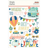 Pack Your Bags - Simple Stories Sticker Book 12/Sheets