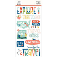 Pack Your Bags Foam Stickers 28/Pkg