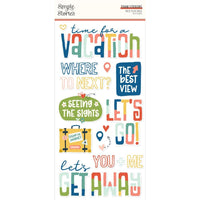 Pack Your Bags Foam Stickers 28/Pkg