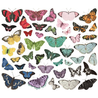 Butterfly, Color Palette - Simple Vintage Essentials Bits & Pieces Die-Cuts 44/Pkg