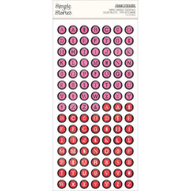 Type Keys Warm - Simple Vintage Essentials Color Palette Foam Stickers 210/Pk