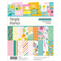 Just Beachy - Simple Stories Double-Sided Paper Pad 6"X8" 24/Pkg
