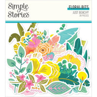 Floral - Just Beachy Bits & Pieces Die-Cuts 39/Pkg