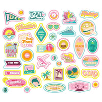 Sticker - Just Beachy Bits & Pieces Die-Cuts 39/Pkg