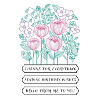 Blooming Garden, Registration Collection - Spellbinders BetterPress Press Plates