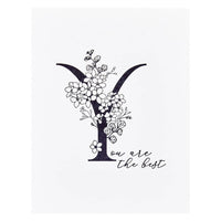 Floral Y - Spellbinders BetterPress Letterpress System Press Plates