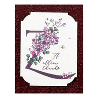 Floral Z - Spellbinders BetterPress Letterpress System Press Plates