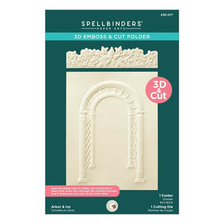 Arbor & Ivy, Through The Arbor Garden - Spellbinders 3D Embossing Folder By Susan Tierney-Cockburn