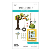 Backyard Haven View, Window With A View - Spellbinders Etched Dies By Tina Smith