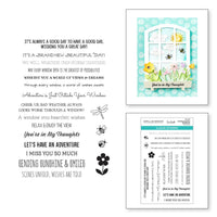 Sending Sunshine Sentiments - Spellbinders Windows With A View Etched Dies By Tina Smith