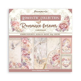Romance Forever, 10 Designs/1 Each - Stamperia Double-Sided Paper Pad 8"X8" 10/Pkg