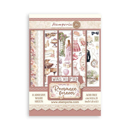 Romance Forever - Stamperia A5 Washi Pad 8/Pkg