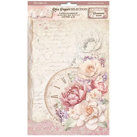 Romance Forever - Stamperia Assorted Rice Paper A4 6/Pkg