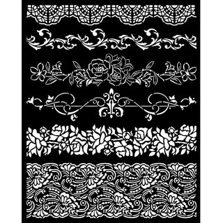 Romance Forever Borders - Stamperia Stencil 7.87
