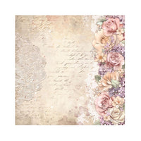 Romance Forever - Stamperia Polyester Fabric 12'X12" 4/Pkg