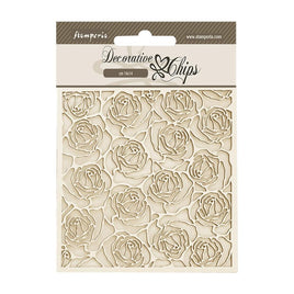 Romance Forever Pattern - Stamperia Decorative Chips 5.5"X5.5"