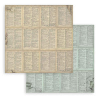 Voyages Fantastiques, 10 Designs, 1 Each - Stamperia Backgrounds Double-Sided Paper Pad 12"X12" 10/Pkg