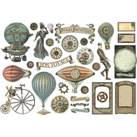 Voyages Fantastiques - Stamperia Cardstock Ephemera Adhesive Paper Cut Outs