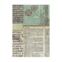 Voyages Fantastiques - Stamperia Assorted Rice Paper Backgrounds A6 8/Pkg