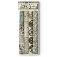Voyages Fantastiques  -Stamperia Polyester Fabric 12'X12" 4/Pkg