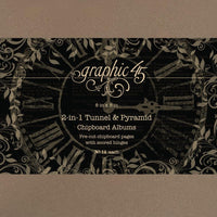 2 In 1 Tunnel & Pyramid - Graphic 45 Staples Chipboard Album 8"X8"