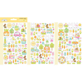 Icons, Bunny Hop - Doodlebug Mini Cardstock Stickers