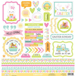 Bunny Hop - Doodlebug This & That Cardstock Stickers 12"X12"