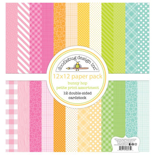 Bunny Hop - Doodlebug Petite Prints Double-Sided Cardstock 12