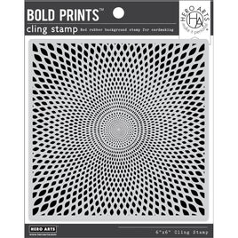Abstract Criss Cross Bold Prints - Hero Arts Cling Stamp 6"X6"