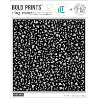 HA + RT Composition Notebook Pattern Bol - Hero Arts Cling Stamp 6"X6"