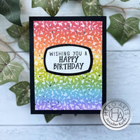 HA + RT Composition Notebook Pattern Bol - Hero Arts Cling Stamp 6"X6"