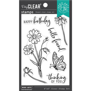 Wild Flowers - Hero Arts Clear Stamps 4