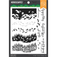 Breath of Spring HeroScape - Hero Arts Clear Stamps 6"X8"