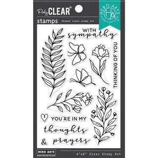 With Sympathy - Hero Arts Clear Stamps 4
