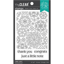 Mandala Flower Pattern - Hero Arts Clear Stamps 4"X6"
