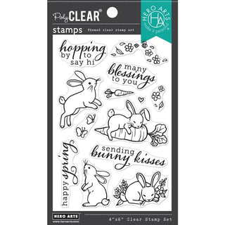 Spring Bunny - Hero Arts Clear Stamps 4
