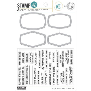 HA + RT Composition Notebook Messages XL - Hero Arts Stamp & Cut