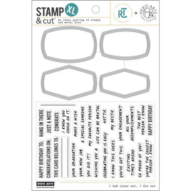 HA + RT Composition Notebook Messages XL - Hero Arts Stamp & Cut